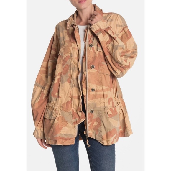 Free People Jackets & Blazers - Free People Lead The Way Camo Jacket Size Small